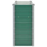 Garden Raised Bed Galvanised Steel 160x40x77 cm Green