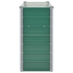 Garden Raised Bed Galvanised Steel 160x40x77 cm Green