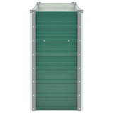 Garden Raised Bed Galvanised Steel 160x40x77 cm Green - 45-Degree Angle
