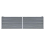 Garden Raised Bed Galvanised Steel 160x40x45 cm Grey