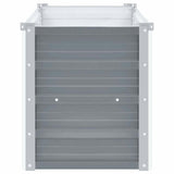 Garden Raised Bed Galvanised Steel 160x40x45 cm Grey