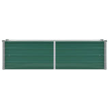 Garden Raised Bed Galvanised Steel 160x40x45 cm Green