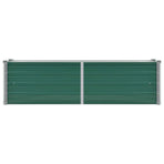 Garden Raised Bed Galvanised Steel 160x40x45 cm Green