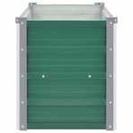 Garden Raised Bed Galvanised Steel 160x40x45 cm Green