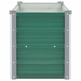 Garden Raised Bed Galvanised Steel 160x40x45 cm Green - 45-Degree Angle