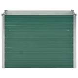 Garden Raised Bed Galvanised Steel 100x40x77 cm Green