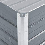 Garden Raised Bed Galvanised Steel 100x40x45 cm Grey - 45-Degree Angle