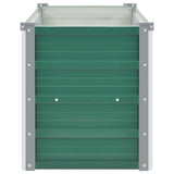 Garden Raised Bed Galvanised Steel 100x40x45 cm Green