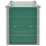 Garden Raised Bed Galvanised Steel 100x40x45 cm Green - 45-Degree Angle