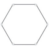 Garden Raised Bed Galvanised Steel 129x129x77 cm Green - Top-Down View