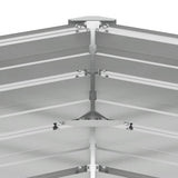 Garden Raised Bed Galvanised Steel 129x129x77 cm Green - Extra Image