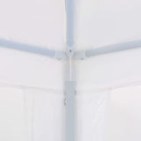 Party Tent 3x6 m PE White - 45-Degree Angle
