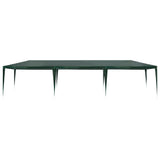 Party Tent 3x9 m PE Green - Front View