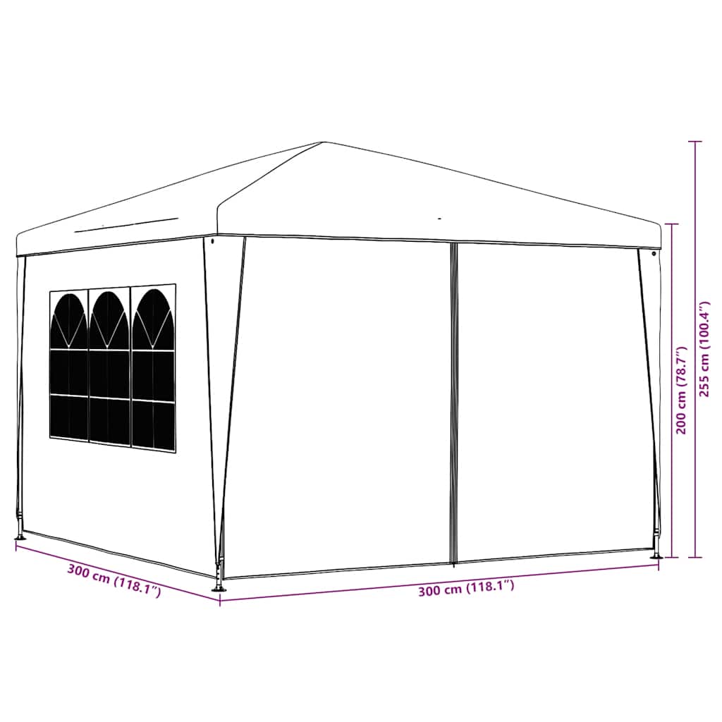 Party Tent 3x3 m White