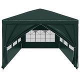 Party Tent 3x9 m Green - Side View