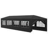 Party Tent 3x12 m Anthracite - Front View