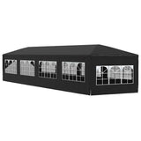Party Tent 3x12 m Anthracite - Rear View
