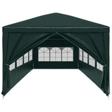 Party Tent 3x12 m Green - Side View