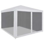 Party Tent with 4 Mesh Sidewalls 3x3 m