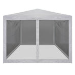 Party Tent with 4 Mesh Sidewalls 4x3 m