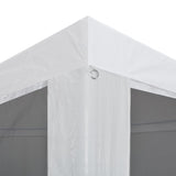 Party Tent with 4 Mesh Sidewalls 4x3 m - Top-Down View