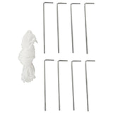 Party Tent with 4 Mesh Sidewalls 4x3 m - 45-Degree Angle