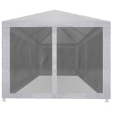 Party Tent with 6 Mesh Sidewalls 6x3 m - Front View