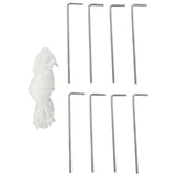 Party Tent with 6 Mesh Sidewalls 6x3 m - Top-Down View