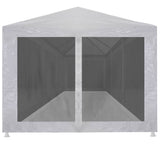 Party Tent with 8 Mesh Sidewalls 9x3 m