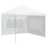Party Tent Sidewall 2 pcs with Window PE White - 45-Degree Angle
