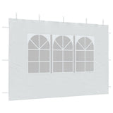Party Tent Sidewall 2 pcs with Window PE White