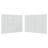 Party Tent Sidewall 2 pcs with Zipper PE White