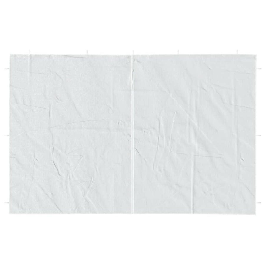 Party Tent Sidewall 2 pcs with Zipper PE White