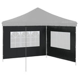 Party Tent Sidewall 2 pcs with Window PE Anthracite