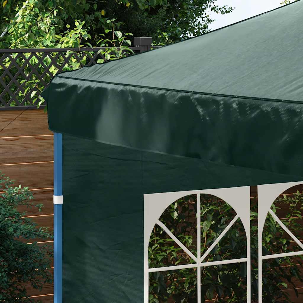 Party Tent Sidewall 2 pcs with Window PE Green