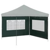 Party Tent Sidewall 2 pcs with Window PE Green - 45-Degree Angle