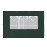 Party Tent Sidewall 2 pcs with Window PE Green