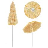 Beach Parasol Natural 180 cm Hawaii Style - Side View