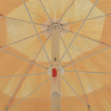 Beach Parasol Natural 180 cm Hawaii Style - Top-Down View