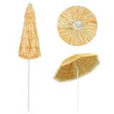 Beach Parasol Natural 240 cm Hawaii Style - Side View