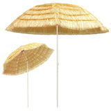 Beach Parasol Natural 300 cm Hawaii Style - Front View