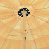 Beach Parasol Natural 300 cm Hawaii Style - Top-Down View