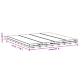 Decking Tile 3D Design 11 pcs Teak 30 x 30 cm WPC - Low Angle