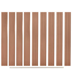 Replacement Fence Boards 9 pcs WPC 170 cm Brown