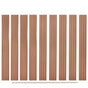 Replacement Fence Boards 9 pcs WPC 170 cm Brown