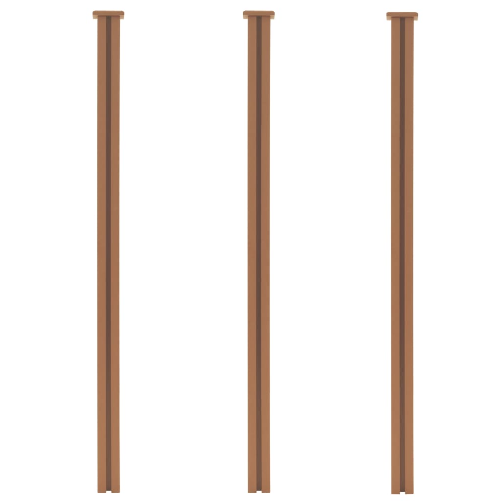 Fence Posts 3 pcs WPC 185 cm