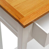 End Table 50x32x75 cm Solid Oak Wood - 45-Degree Angle