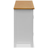 Cupboard 70x35x75 cm Solid Oak Wood - Top-Down View