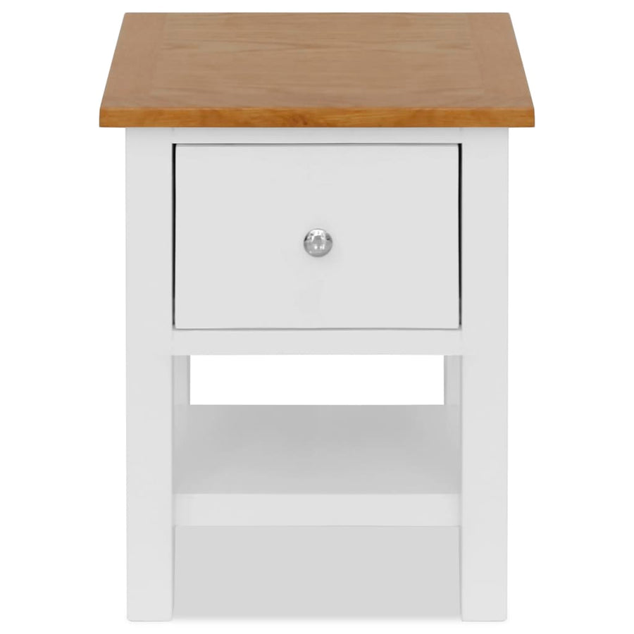 Nightstand 36x30x47 cm Solid Oak Wood