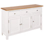 Sideboard 110x33,5x70 cm Solid Oak Wood